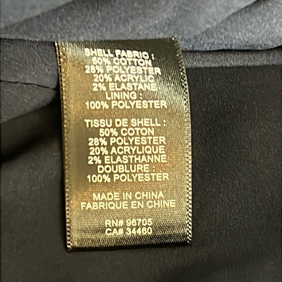 Rebecca Taylor Indigo Tweed Dress, navy blue and white boucle, size 4 - Picture 15 of 16